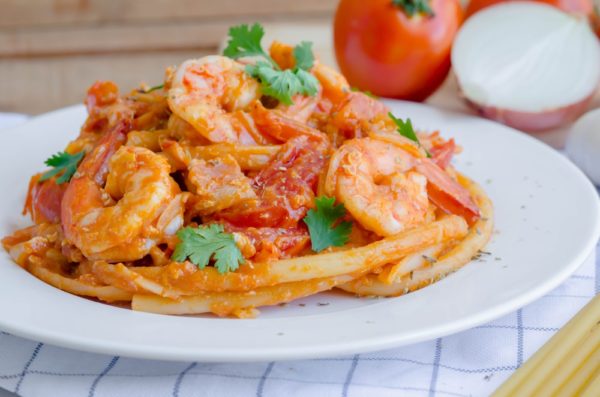 Superfood Shrimp Pasta